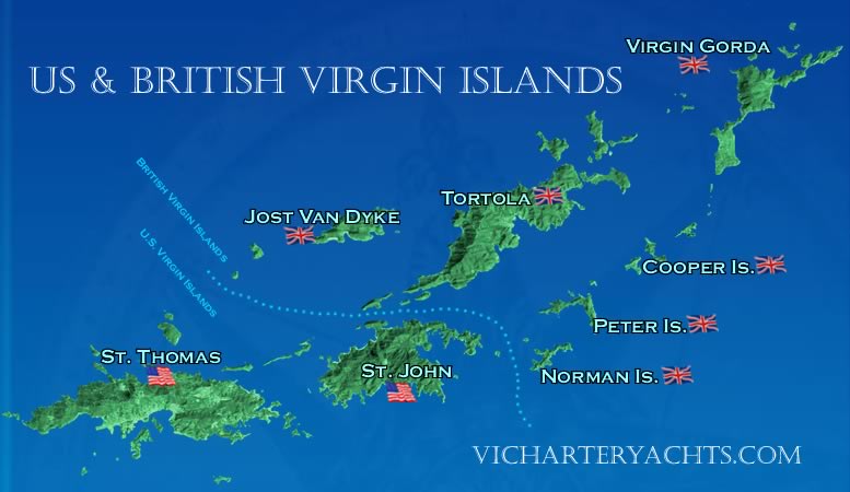 Cartes Des Iles Virgin Virgin Islands Maps